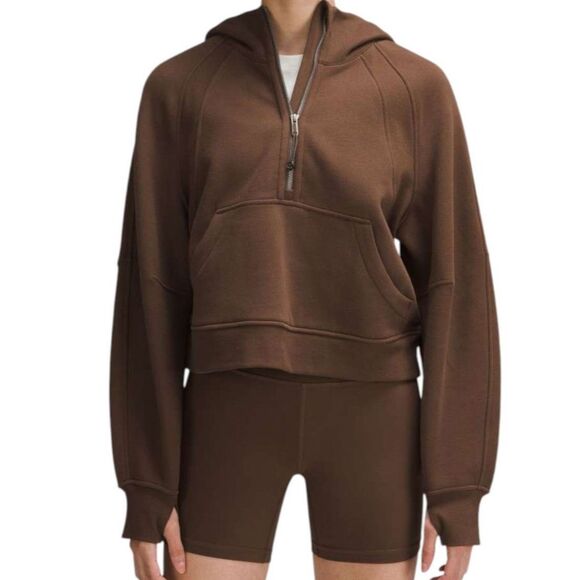 lululemon athletica Tops - Lululemon Scuba Oversized Half-Zip Hoodie Java